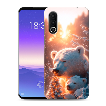 Пластиковый чехол на Meizu 16s Pro с принтом Новый год Пластиковый чехол на Meizu 16s Pro с принтом Новый год