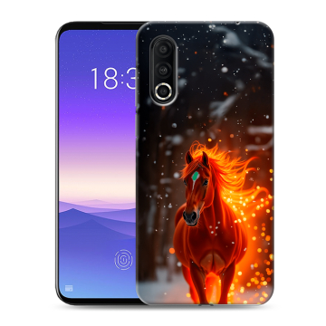 Пластиковый чехол на Meizu 16s Pro с принтом Новый год Пластиковый чехол на Meizu 16s Pro с принтом Новый год
