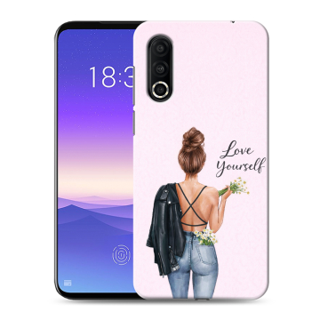 Пластиковый чехол на Meizu 16s Pro с принтом женский