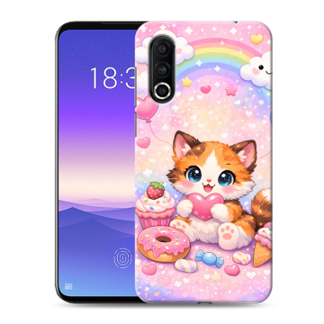 Пластиковый чехол на Meizu 16s Pro с принтом для девочек