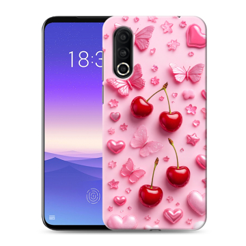 Пластиковый чехол на Meizu 16s Pro с принтом для девочек