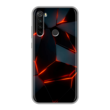 Силиконовый противоударный чехол на Xiaomi RedMi Note 8T с принтом Яркие абстракции Силиконовый противоударный чехол на Xiaomi RedMi Note 8T с принтом Яркие абстракции