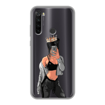 Силиконовый противоударный чехол на Xiaomi RedMi Note 8T с принтом Женские принты Силиконовый противоударный чехол на Xiaomi RedMi Note 8T с принтом Женские принты