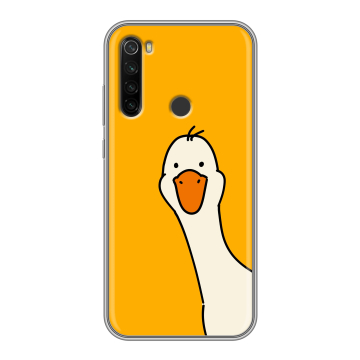 Силиконовый противоударный чехол на Xiaomi RedMi Note 8T с принтом Утка Силиконовый противоударный чехол на Xiaomi RedMi Note 8T с принтом Утка