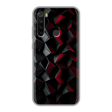 Силиконовый противоударный чехол на Xiaomi RedMi Note 8T с принтом Абстракция