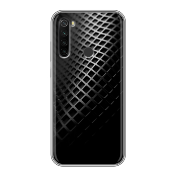 Силиконовый противоударный чехол на Xiaomi RedMi Note 8T с принтом Текстура металла