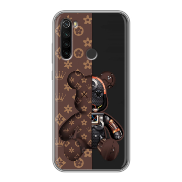 Силиконовый противоударный чехол на Xiaomi RedMi Note 8T с принтом Луи робот