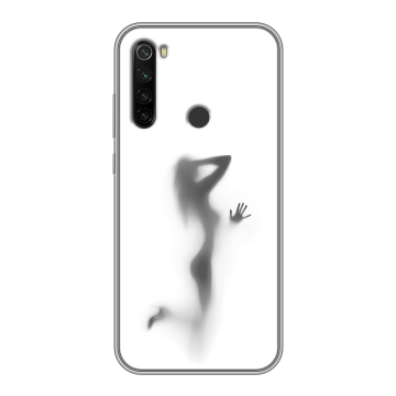 Силиконовый противоударный чехол на Xiaomi RedMi Note 8T с принтом Силуэт