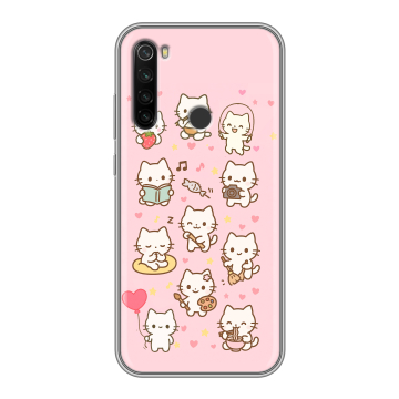 Силиконовый противоударный чехол на Xiaomi RedMi Note 8T с принтом Hello Kitty Хелоу Кити Силиконовый противоударный чехол на Xiaomi RedMi Note 8T с принтом Hello Kitty Хелоу Кити