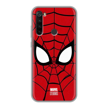 Силиконовый противоударный чехол на Xiaomi RedMi Note 8T с принтом человек паук spiderman