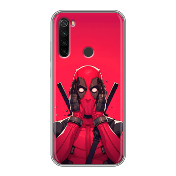 Силиконовый противоударный чехол на Xiaomi RedMi Note 8T с принтом Дедпул Deadpool Силиконовый противоударный чехол на Xiaomi RedMi Note 8T с принтом Дедпул Deadpool