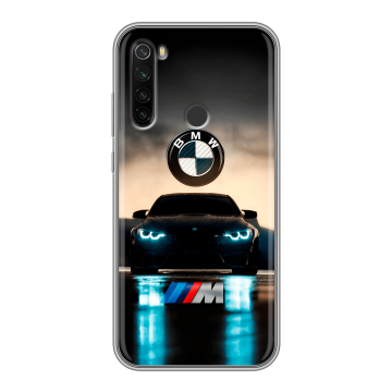 Силиконовый противоударный чехол на Xiaomi RedMi Note 8T с принтом БМВ BMW