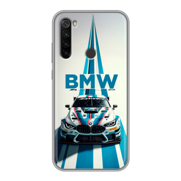 Силиконовый противоударный чехол на Xiaomi RedMi Note 8T с принтом БМВ BMW Силиконовый противоударный чехол на Xiaomi RedMi Note 8T с принтом БМВ BMW