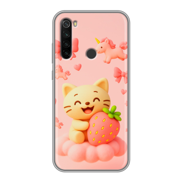 Силиконовый противоударный чехол на Xiaomi RedMi Note 8T с принтом для девочек Силиконовый противоударный чехол на Xiaomi RedMi Note 8T с принтом для девочек