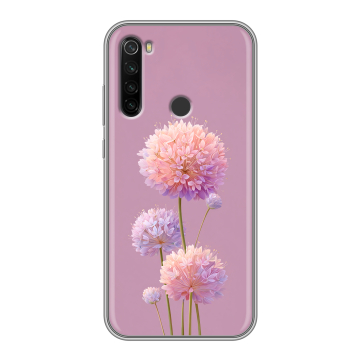 Силиконовый противоударный чехол на Xiaomi RedMi Note 8T с принтом Цветы Силиконовый противоударный чехол на Xiaomi RedMi Note 8T с принтом Цветы