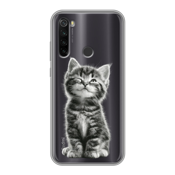 Силиконовый противоударный чехол на Xiaomi RedMi Note 8T с принтом Котенок Силиконовый противоударный чехол на Xiaomi RedMi Note 8T с принтом Котенок