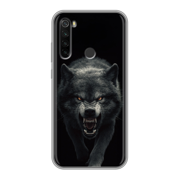 Силиконовый противоударный чехол на Xiaomi RedMi Note 8T с принтом Волк Силиконовый противоударный чехол на Xiaomi RedMi Note 8T с принтом Волк