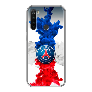 Силиконовый противоударный чехол на Xiaomi RedMi Note 8T с принтом PSG ПСЖ