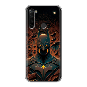 Силиконовый противоударный чехол на Xiaomi RedMi Note 8T с принтом Batman Бэтмен