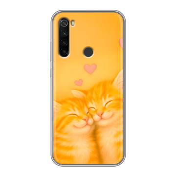 Силиконовый противоударный чехол на Xiaomi RedMi Note 8T с принтом Милые котята Силиконовый противоударный чехол на Xiaomi RedMi Note 8T с принтом Милые котята