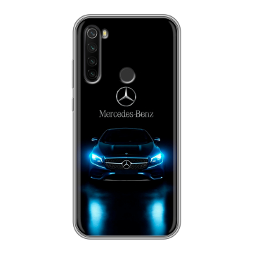 Силиконовый противоударный чехол на Xiaomi RedMi Note 8T с принтом Mercedes Мерседес