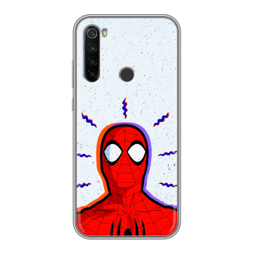 Силиконовый противоударный чехол на Xiaomi RedMi Note 8T с принтом Spiderman Человек паук