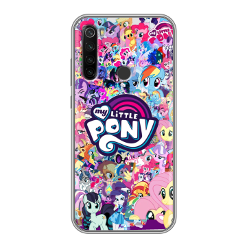 Силиконовый противоударный чехол на Xiaomi RedMi Note 8T с принтом My little pony Дружба чудо Силиконовый противоударный чехол на Xiaomi RedMi Note 8T с принтом My little pony Дружба чудо