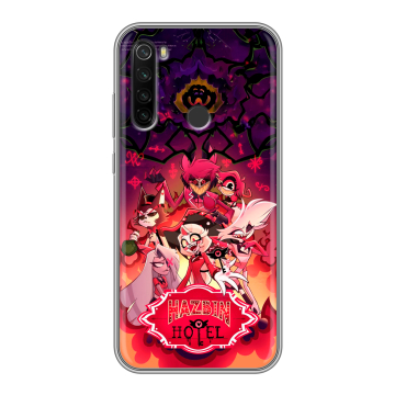 Силиконовый противоударный чехол на Xiaomi RedMi Note 8T с принтом Hazbin Hotel Отель Хазбин Силиконовый противоударный чехол на Xiaomi RedMi Note 8T с принтом Hazbin Hotel Отель Хазбин