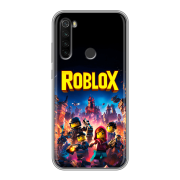 Силиконовый противоударный чехол на Xiaomi RedMi Note 8T с принтом Roblox Роблокс Силиконовый противоударный чехол на Xiaomi RedMi Note 8T с принтом Roblox Роблокс