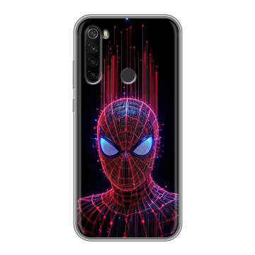 Силиконовый противоударный чехол на Xiaomi RedMi Note 8T с принтом Spiderman Человек паук Силиконовый противоударный чехол на Xiaomi RedMi Note 8T с принтом Spiderman Человек паук
