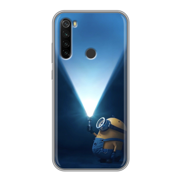 Силиконовый противоударный чехол на Xiaomi RedMi Note 8T с принтом Миньоны Силиконовый противоударный чехол на Xiaomi RedMi Note 8T с принтом Миньоны