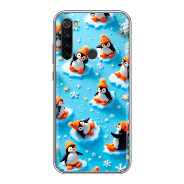 Силиконовый противоударный чехол на Xiaomi RedMi Note 8T с принтом Новый год