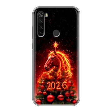 Силиконовый противоударный чехол на Xiaomi RedMi Note 8T с принтом Новый год Силиконовый противоударный чехол на Xiaomi RedMi Note 8T с принтом Новый год