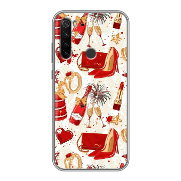 Силиконовый противоударный чехол на Xiaomi RedMi Note 8T с принтом Новый год Силиконовый противоударный чехол на Xiaomi RedMi Note 8T с принтом Новый год