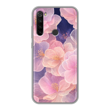 Силиконовый противоударный чехол на Xiaomi RedMi Note 8T с принтом женский Силиконовый противоударный чехол на Xiaomi RedMi Note 8T с принтом женский