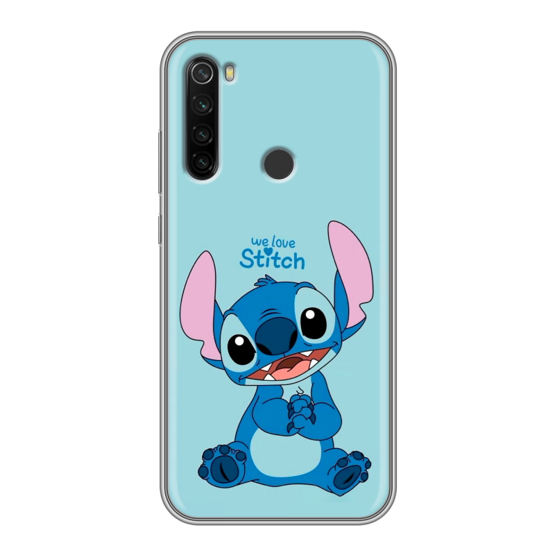Силиконовый противоударный чехол на Xiaomi RedMi Note 8T с принтом Лило и Стич Силиконовый противоударный чехол на Xiaomi RedMi Note 8T с принтом Лило и Стич