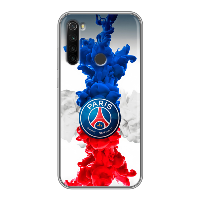 Силиконовый противоударный чехол на Xiaomi RedMi Note 8T с принтом PSG ПСЖ Силиконовый противоударный чехол на Xiaomi RedMi Note 8T с принтом PSG ПСЖ