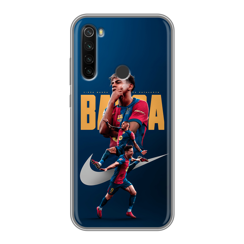 Силиконовый противоударный чехол на Xiaomi RedMi Note 8T с принтом Барселона Barca Yamal Силиконовый противоударный чехол на Xiaomi RedMi Note 8T с принтом Барселона Barca Yamal
