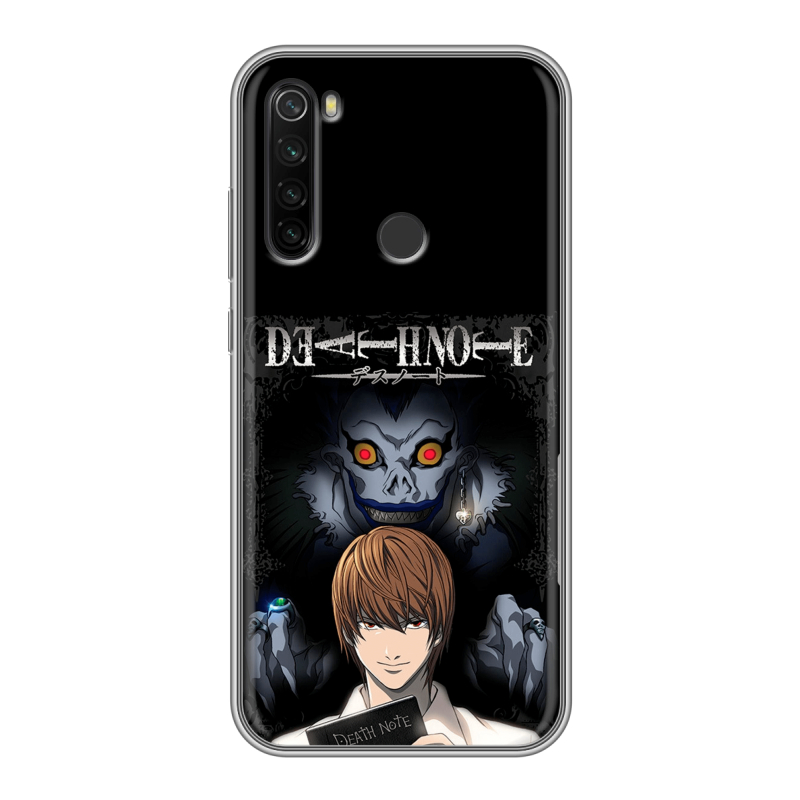 Силиконовый противоударный чехол на Xiaomi RedMi Note 8T с принтом Death note Тетрадь смерти Силиконовый противоударный чехол на Xiaomi RedMi Note 8T с принтом Death note Тетрадь смерти