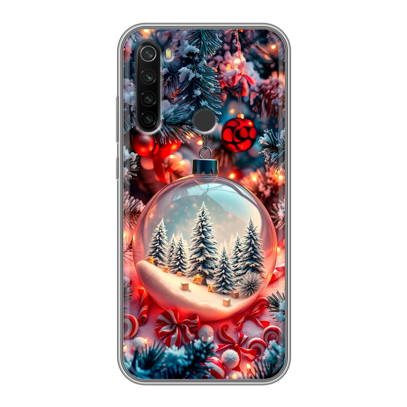Силиконовый противоударный чехол на Xiaomi RedMi Note 8T с принтом Новый год Силиконовый противоударный чехол на Xiaomi RedMi Note 8T с принтом Новый год