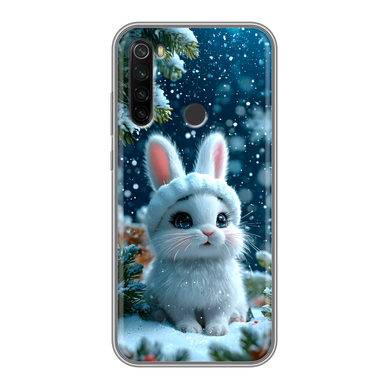 Силиконовый противоударный чехол на Xiaomi RedMi Note 8T с принтом Новый год Силиконовый противоударный чехол на Xiaomi RedMi Note 8T с принтом Новый год