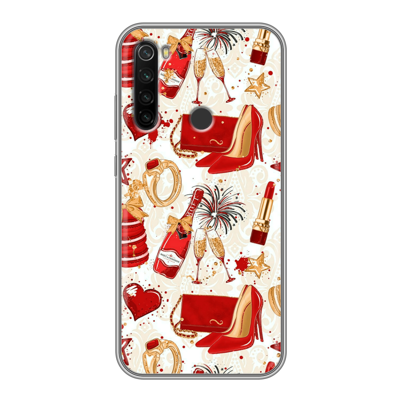 Силиконовый противоударный чехол на Xiaomi RedMi Note 8T с принтом Новый год Силиконовый противоударный чехол на Xiaomi RedMi Note 8T с принтом Новый год