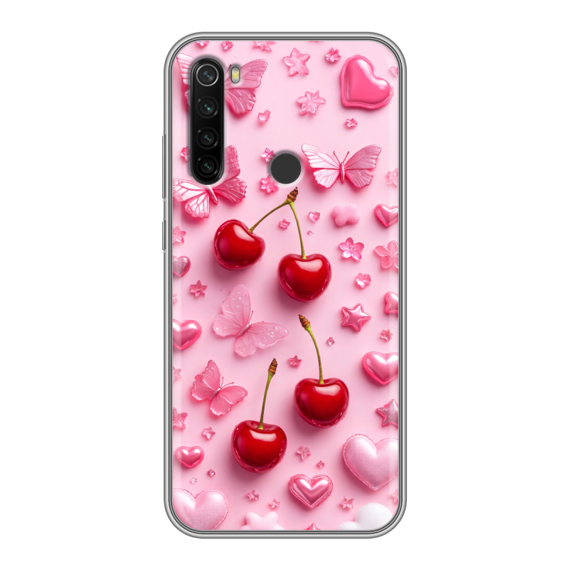 Силиконовый противоударный чехол на Xiaomi RedMi Note 8T с принтом для девочек Силиконовый противоударный чехол на Xiaomi RedMi Note 8T с принтом для девочек