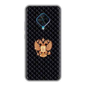 Силиконовый чехол на Vivo V17 с принтом Герб России принт Силиконовый чехол на Vivo V17 с принтом Герб России принт