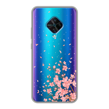 Силиконовый чехол на Vivo V17 с принтом Ветка сакуры Силиконовый чехол на Vivo V17 с принтом Ветка сакуры