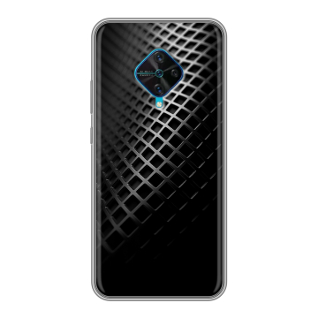 Силиконовый чехол на Vivo V17 с принтом Текстура металла Силиконовый чехол на Vivo V17 с принтом Текстура металла