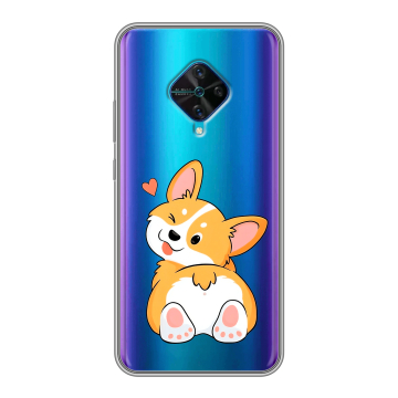 Силиконовый чехол на Vivo V17 с принтом Корги Силиконовый чехол на Vivo V17 с принтом Корги