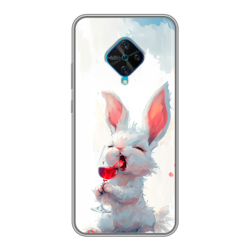 Силиконовый чехол на Vivo V17 с принтом кролик зайчик Силиконовый чехол на Vivo V17 с принтом кролик зайчик