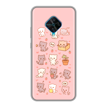 Силиконовый чехол на Vivo V17 с принтом Hello Kitty Хелоу Кити Силиконовый чехол на Vivo V17 с принтом Hello Kitty Хелоу Кити