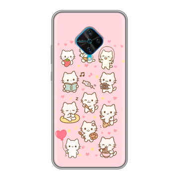 Силиконовый чехол на Vivo V17 с принтом Hello Kitty Хелоу Кити Силиконовый чехол на Vivo V17 с принтом Hello Kitty Хелоу Кити